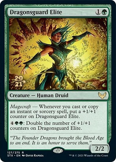 Dragonsguard Elite [Strixhaven: School of Mages Prerelease Promos] | Fandemonia Ltd