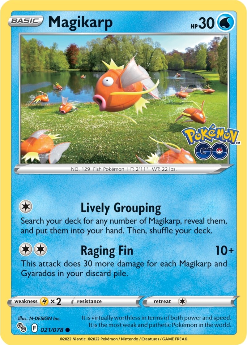 Magikarp (021/078) [Pokémon GO] | Fandemonia Ltd