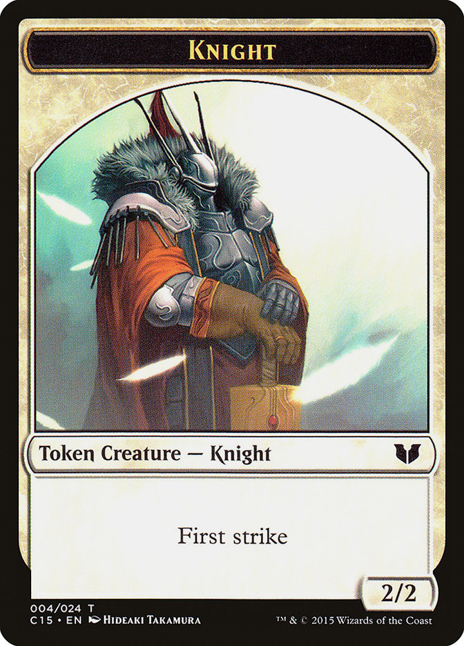 Knight (004) // Elemental Shaman Double-Sided Token [Commander 2015 Tokens] | Fandemonia Ltd