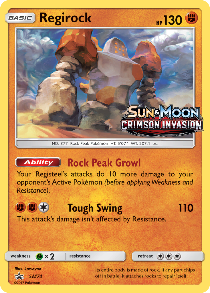 Regirock (SM74) [Sun & Moon: Black Star Promos] | Fandemonia Ltd