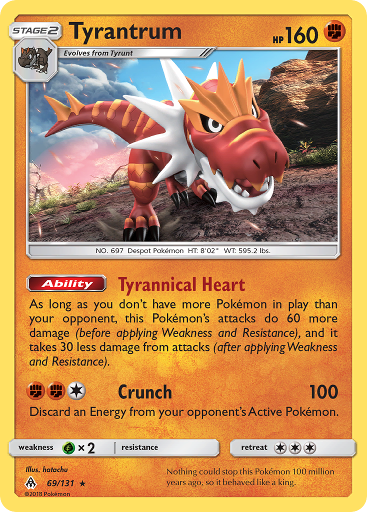 Tyrantrum (69/131) [Sun & Moon: Forbidden Light] | Fandemonia Ltd