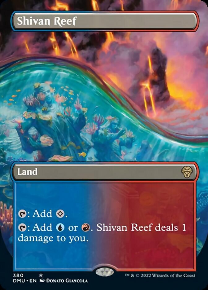 Shivan Reef (Borderless Alternate Art) [Dominaria United] | Fandemonia Ltd