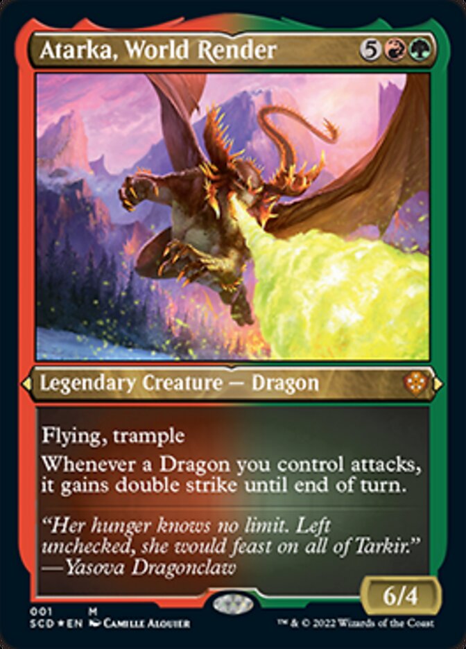 Atarka, World Render (Foil Etched) [Starter Commander Decks] | Fandemonia Ltd
