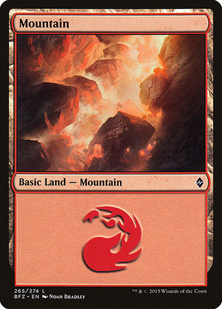 Mountain (265) [Battle for Zendikar] | Fandemonia Ltd