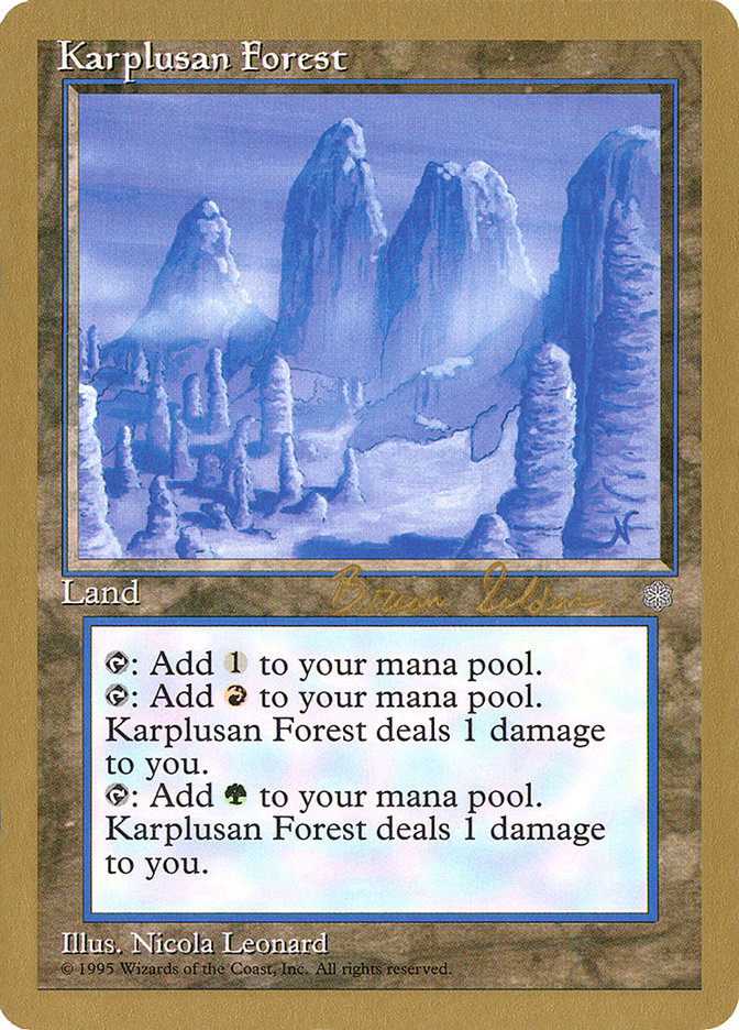 Karplusan Forest (Brian Selden) [World Championship Decks 1998] | Fandemonia Ltd
