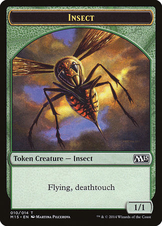 Insect Token (Deathtouch) [Magic 2015 Tokens] | Fandemonia Ltd