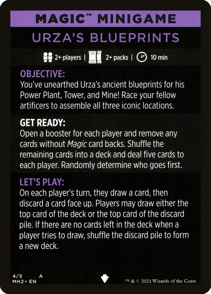 Urza's Blueprints (Magic Minigame) [Modern Horizons 2 Minigame] | Fandemonia Ltd