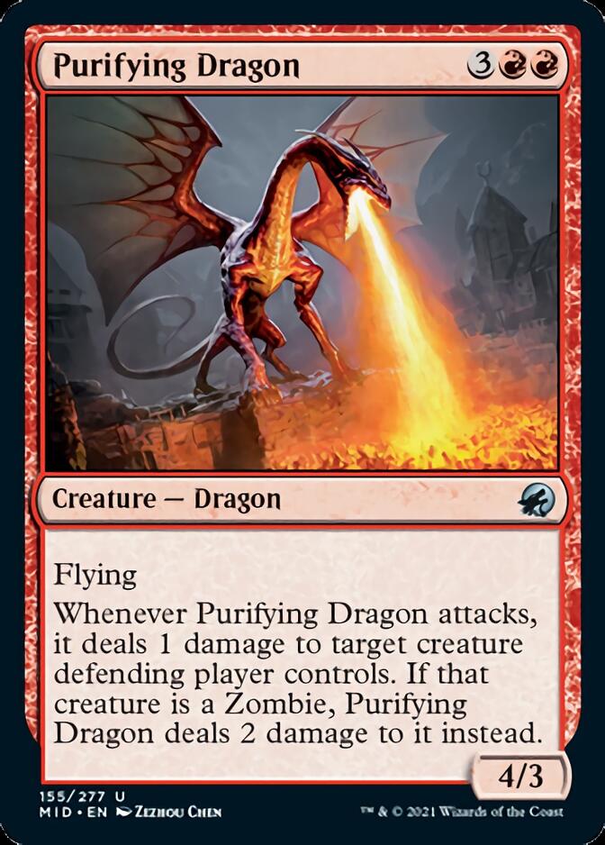 Purifying Dragon [Innistrad: Midnight Hunt] | Fandemonia Ltd