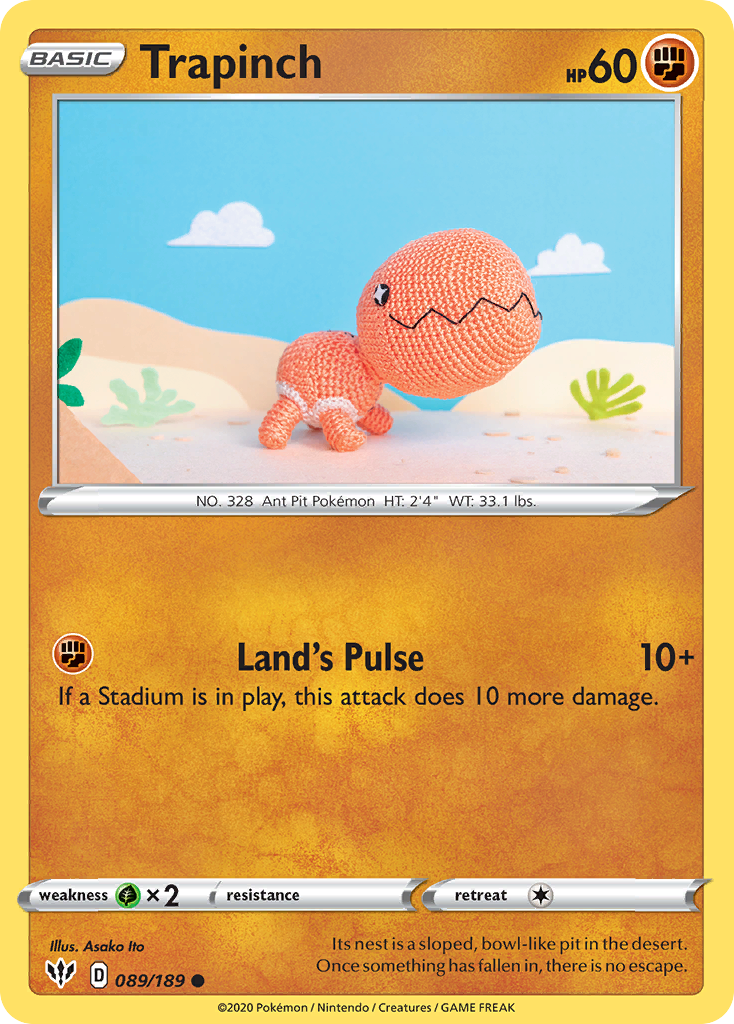 Trapinch (089/189) [Sword & Shield: Darkness Ablaze] | Fandemonia Ltd