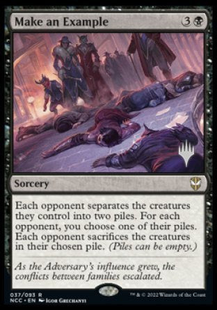 Make an Example (Promo Pack) [Streets of New Capenna Commander Promos] | Fandemonia Ltd