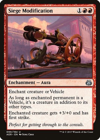 Siege Modification [Aether Revolt] | Fandemonia Ltd