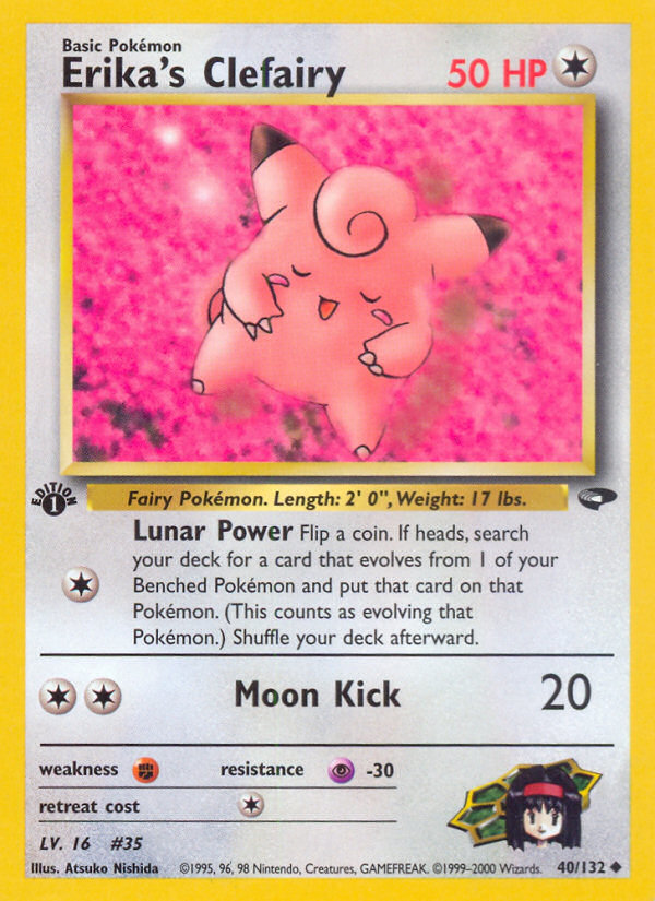 Erika's Clefairy (40/132) [Gym Challenge 1st Edition] | Fandemonia Ltd