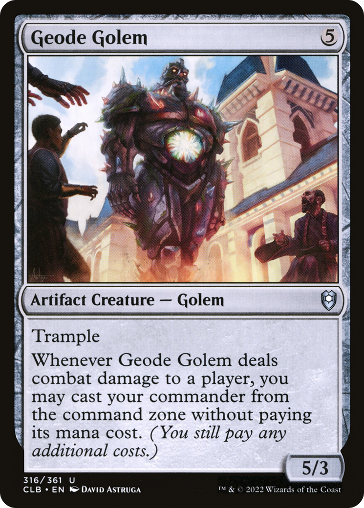 Geode Golem [Commander Legends: Battle for Baldur's Gate] | Fandemonia Ltd