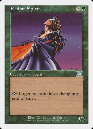 Radjan Spirit [Classic Sixth Edition] | Fandemonia Ltd