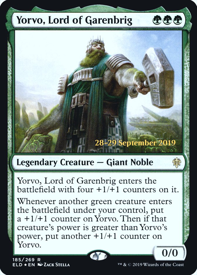 Yorvo, Lord of Garenbrig  [Throne of Eldraine Prerelease Promos] | Fandemonia Ltd