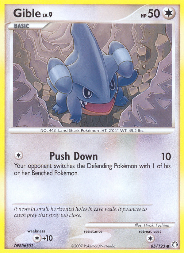 Gible (85/123) [Diamond & Pearl: Mysterious Treasures] | Fandemonia Ltd