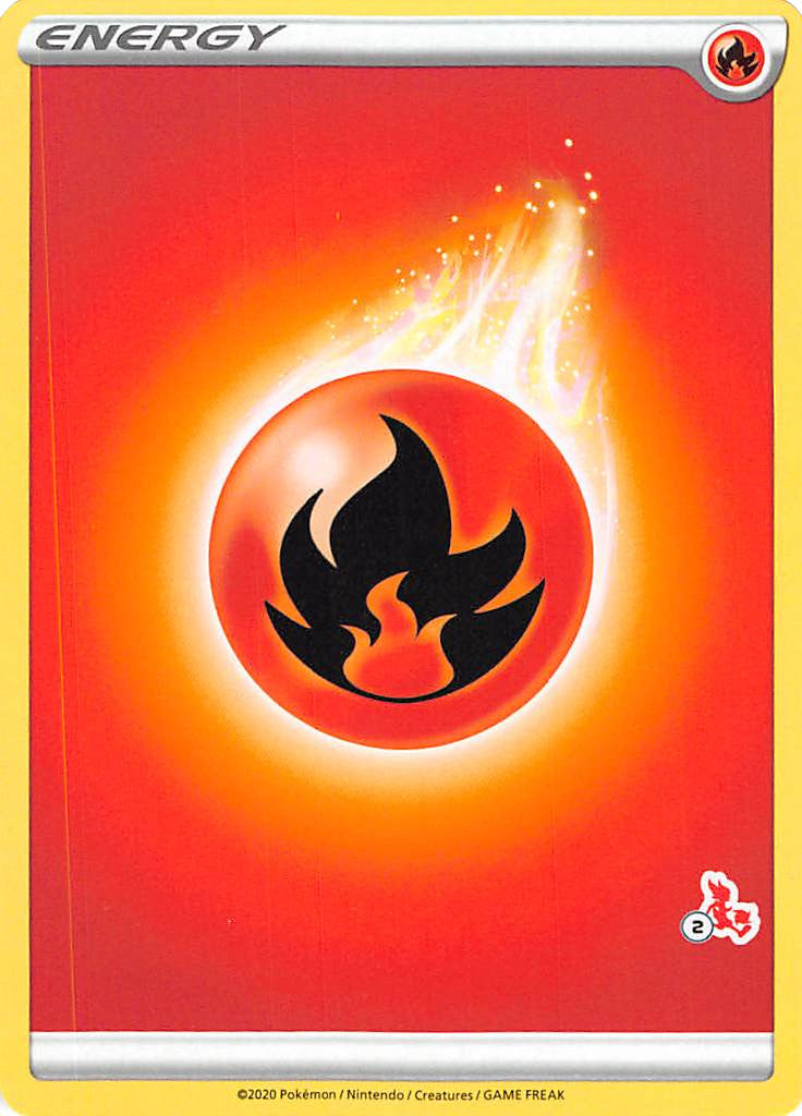 Fire Energy (Cinderace Stamp #2) [Battle Academy 2022] | Fandemonia Ltd
