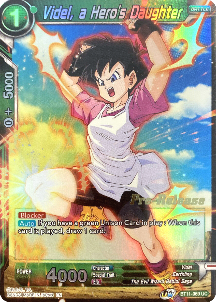 Videl, a Hero's Daughter (BT11-069) [Vermilion Bloodline Prerelease Promos] | Fandemonia Ltd