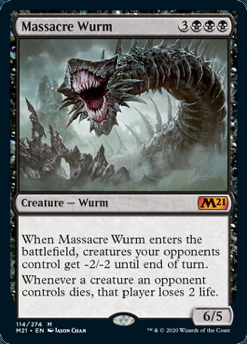 Massacre Wurm [Core Set 2021] | Fandemonia Ltd