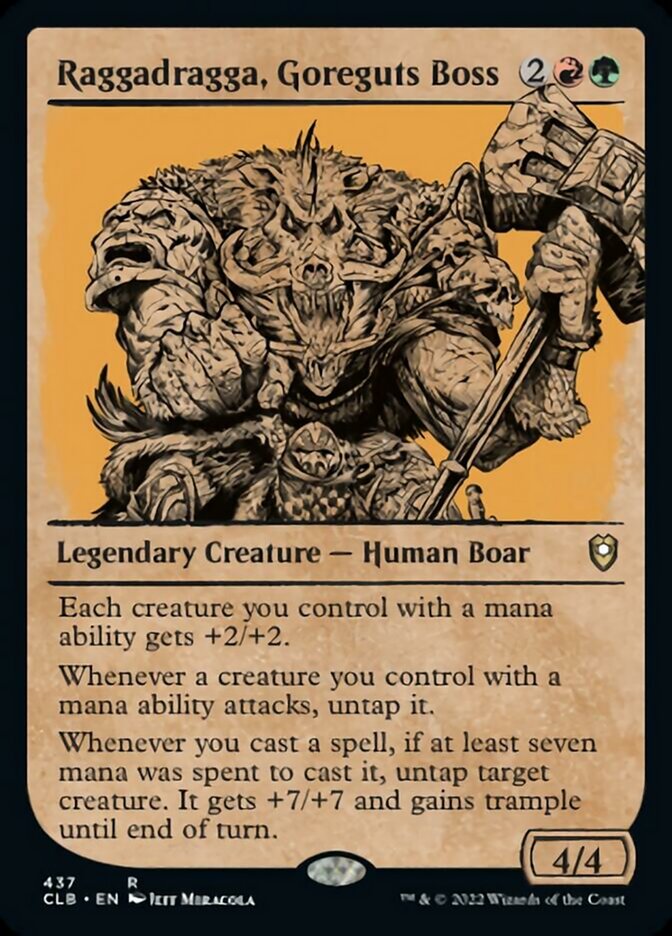 Raggadragga, Goreguts Boss (Showcase) [Commander Legends: Battle for Baldur's Gate] | Fandemonia Ltd