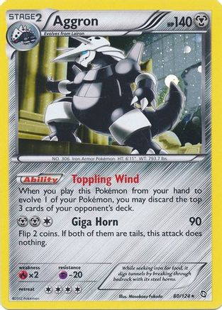 Aggron (80/124) (Cosmos Holo) [Black & White: Dragons Exalted] | Fandemonia Ltd