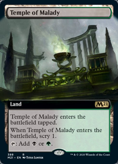 Temple of Malady (Extended Art) [Core Set 2021] | Fandemonia Ltd