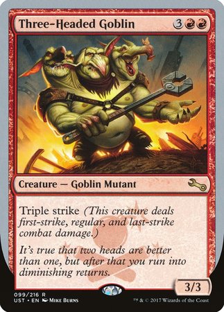 Three-Headed Goblin [Unstable] | Fandemonia Ltd