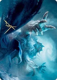 Cyclone Summoner Art Card (Gold-Stamped Signature) [Kaldheim: Art Series] | Fandemonia Ltd