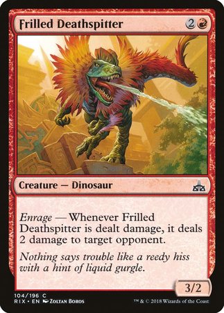 Frilled Deathspitter [Rivals of Ixalan] | Fandemonia Ltd