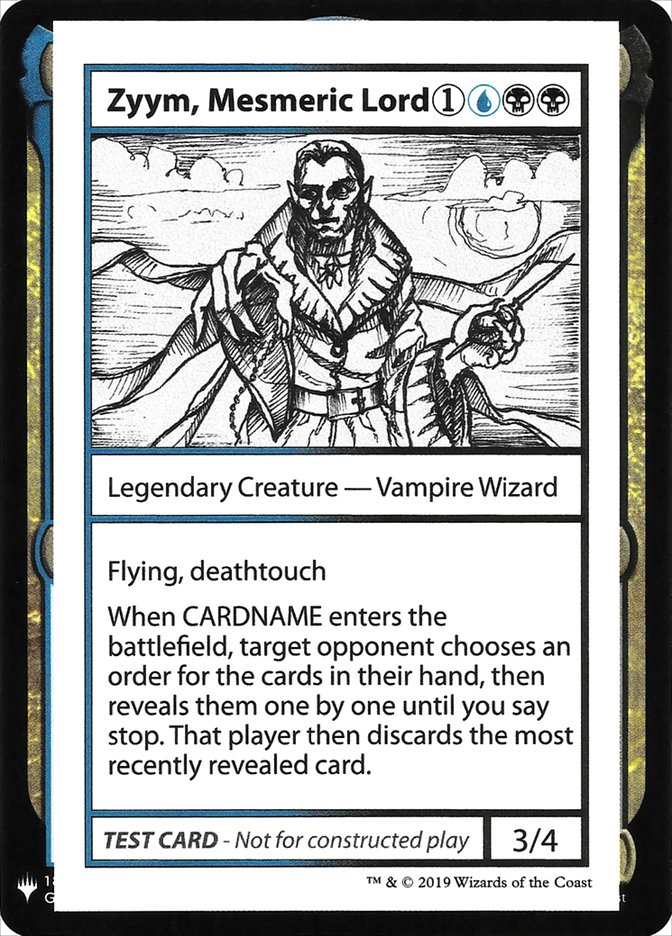 Zyym, Mesmeric Lord [Mystery Booster Playtest Cards] | Fandemonia Ltd