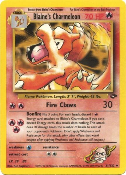 Blaine's Charmeleon (31/132) [Gym Challenge Unlimited] | Fandemonia Ltd
