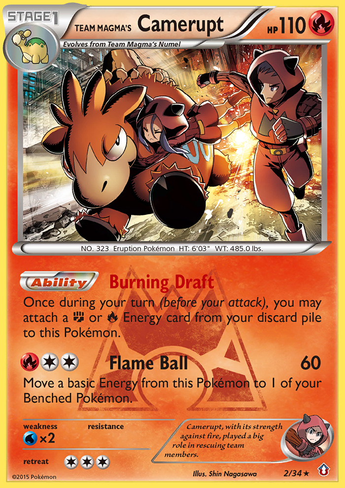 Team Magma's Camerupt (2/34) [XY: Double Crisis] | Fandemonia Ltd