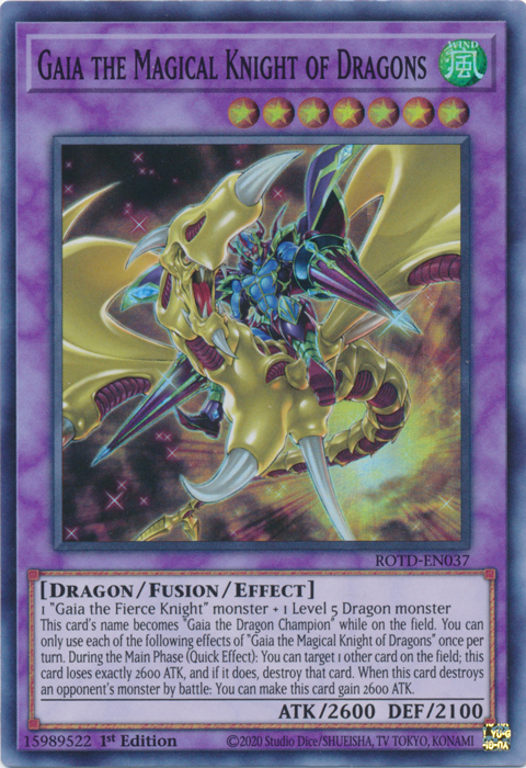 Gaia the Magical Knight of Dragons [ROTD-EN037] Super Rare | Fandemonia Ltd