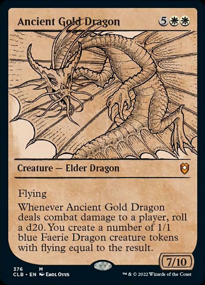 Ancient Gold Dragon (Showcase) [Commander Legends: Battle for Baldur's Gate] | Fandemonia Ltd