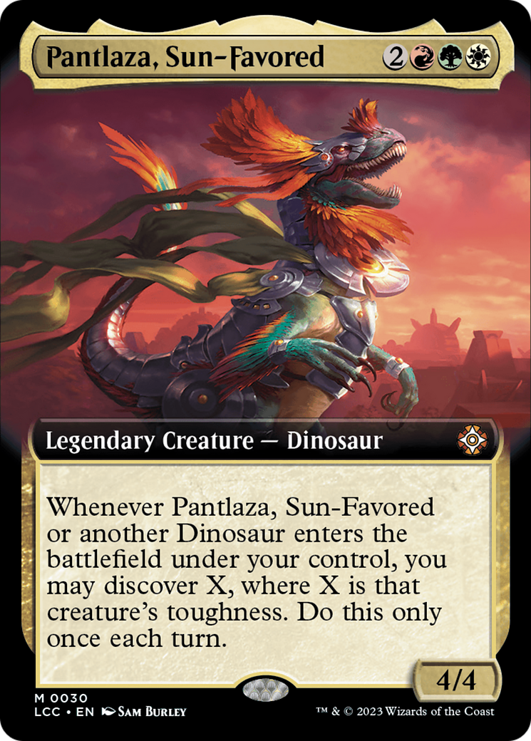 Pantlaza, Sun-Favored (Extended Art) [The Lost Caverns of Ixalan Commander] | Fandemonia Ltd