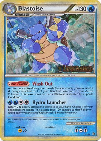 Blastoise (13/95) (Prerelease Promo) [HeartGold & SoulSilver: Black Star Promos] | Fandemonia Ltd