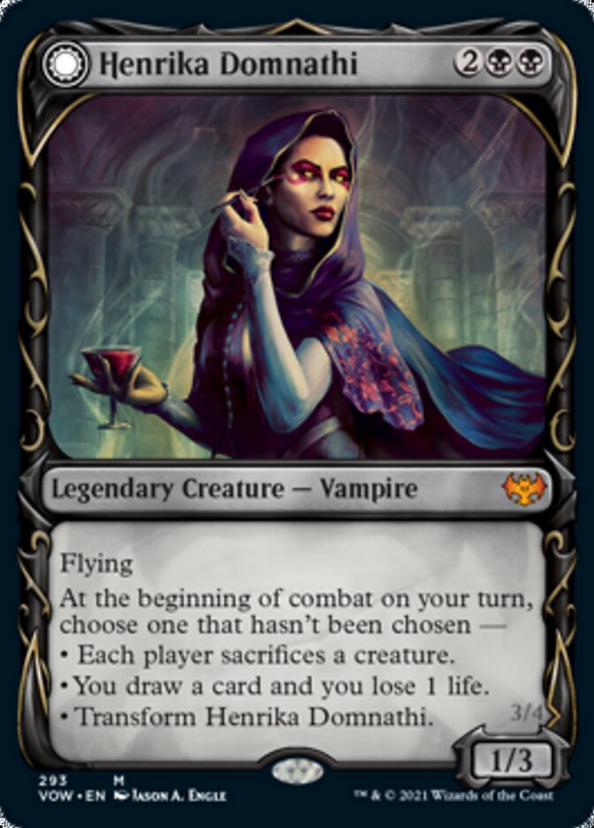 Henrika Domnathi // Henrika, Infernal Seer (Showcase Fang Frame) [Innistrad: Crimson Vow] | Fandemonia Ltd