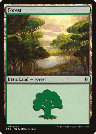 Forest (349) [Commander 2016] | Fandemonia Ltd