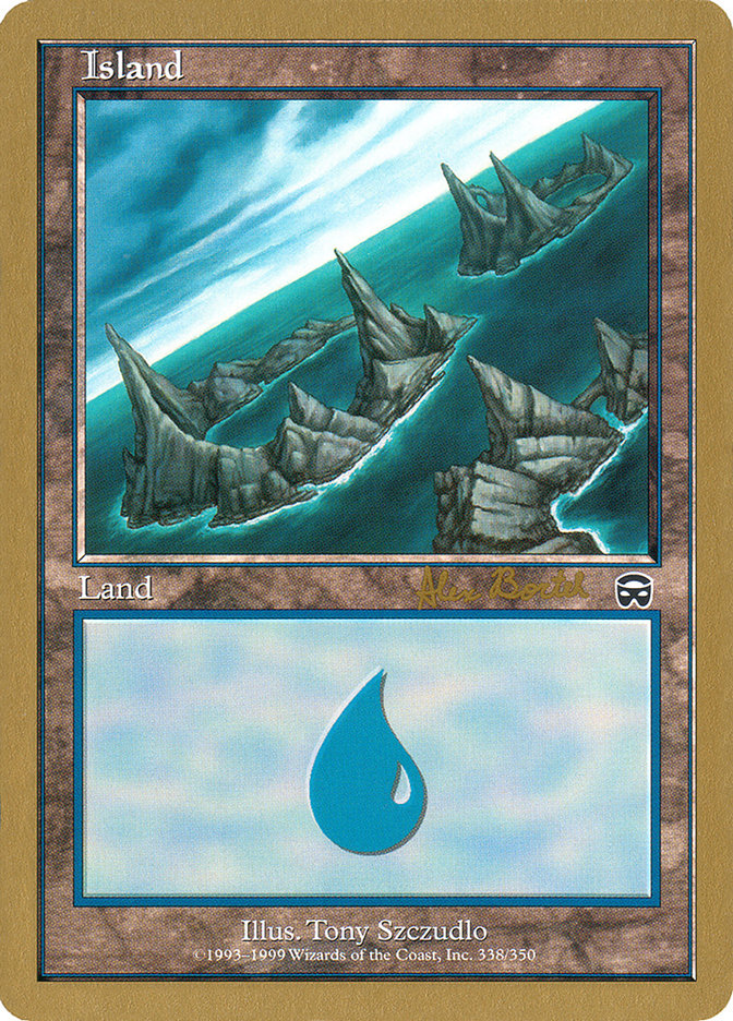 Island (ab338a) (Alex Borteh) [World Championship Decks 2001] | Fandemonia Ltd