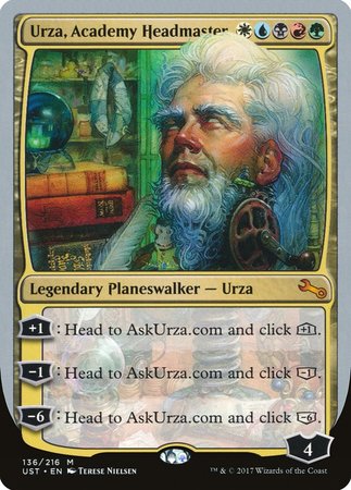 Urza, Academy Headmaster [Unstable] | Fandemonia Ltd