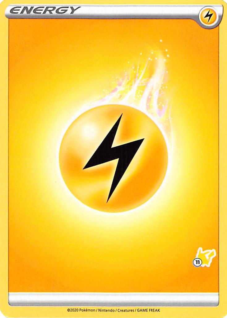 Lightning Energy (Pikachu Stamp #11) [Battle Academy 2022] | Fandemonia Ltd