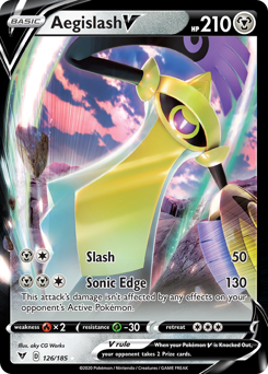 Aegislash V (126/185) [Sword & Shield: Vivid Voltage] | Fandemonia Ltd