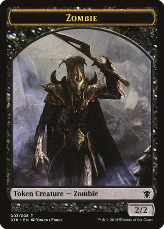 Zombie Token [Dragons of Tarkir Tokens] | Fandemonia Ltd