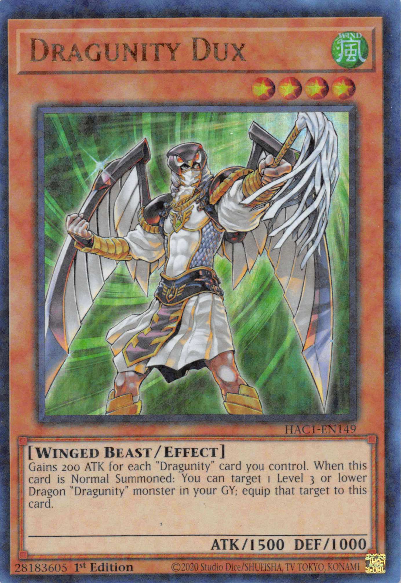 Dragunity Dux (Duel Terminal) [HAC1-EN149] Parallel Rare | Fandemonia Ltd