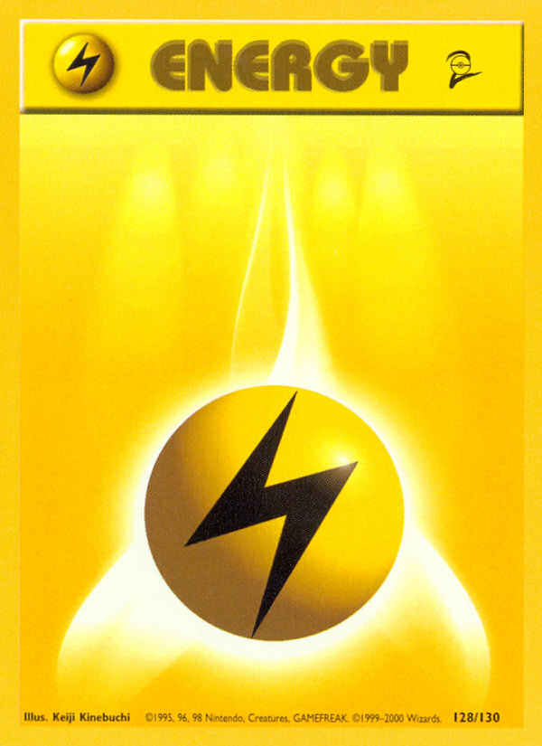 Lightning Energy (128/130) [Base Set 2] | Fandemonia Ltd