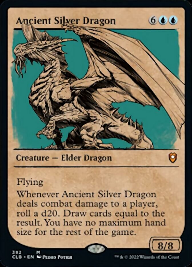 Ancient Silver Dragon (Showcase) [Commander Legends: Battle for Baldur's Gate] | Fandemonia Ltd