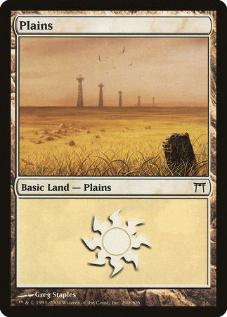 Plains (290) [Champions of Kamigawa] | Fandemonia Ltd