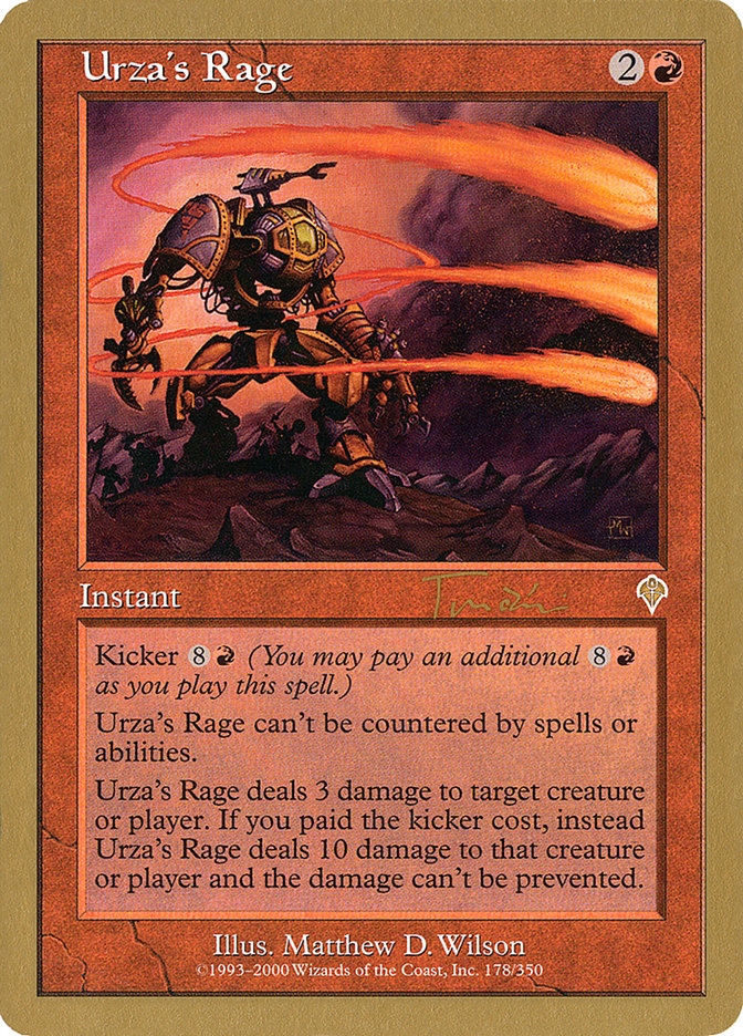 Urza's Rage (Jan Tomcani) [World Championship Decks 2001] | Fandemonia Ltd