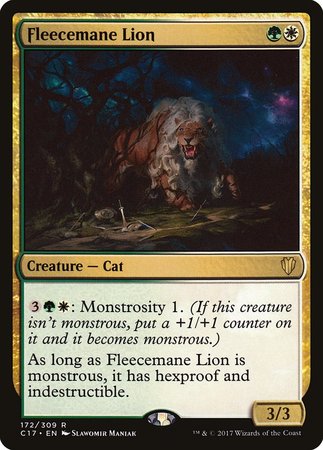Fleecemane Lion [Commander 2017] | Fandemonia Ltd