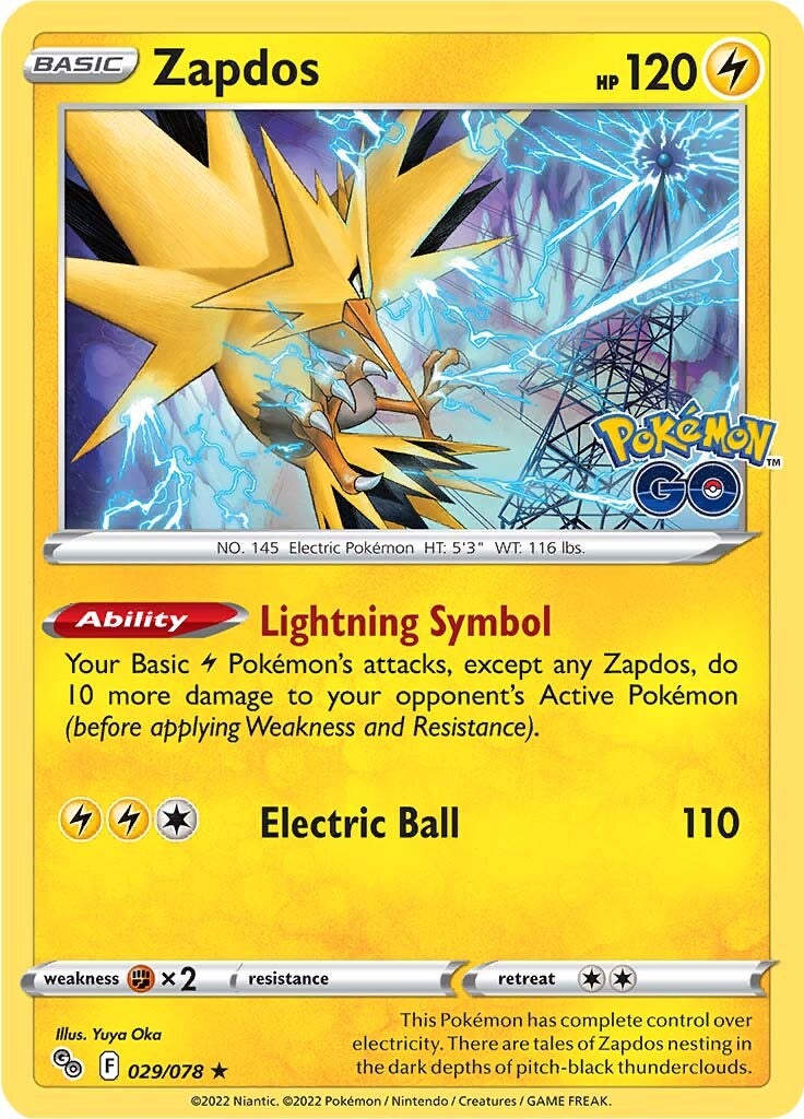 Zapdos (029/078) [Pokémon GO] | Fandemonia Ltd